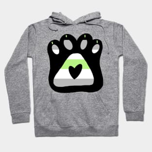 Agender Paw Print Hoodie